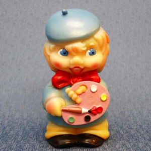 Vanha lelunukke korkeus 20 cm