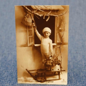 Vintagekortti, uusivuosi, 1920-luku