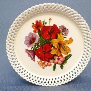 Englantilainen kukkatarjotin 1960-luku