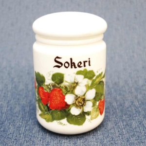 Iso sokeripurkki opaalilasia